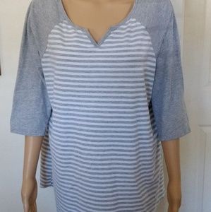 JUST MY SIZE SHORT SLEEVE BLOUSE